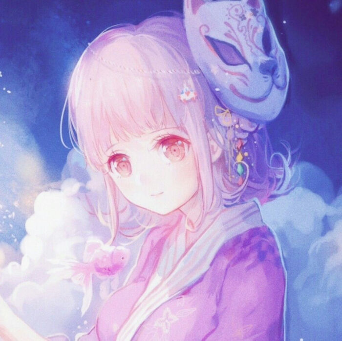 二次元动漫风格的全球网络连接插画